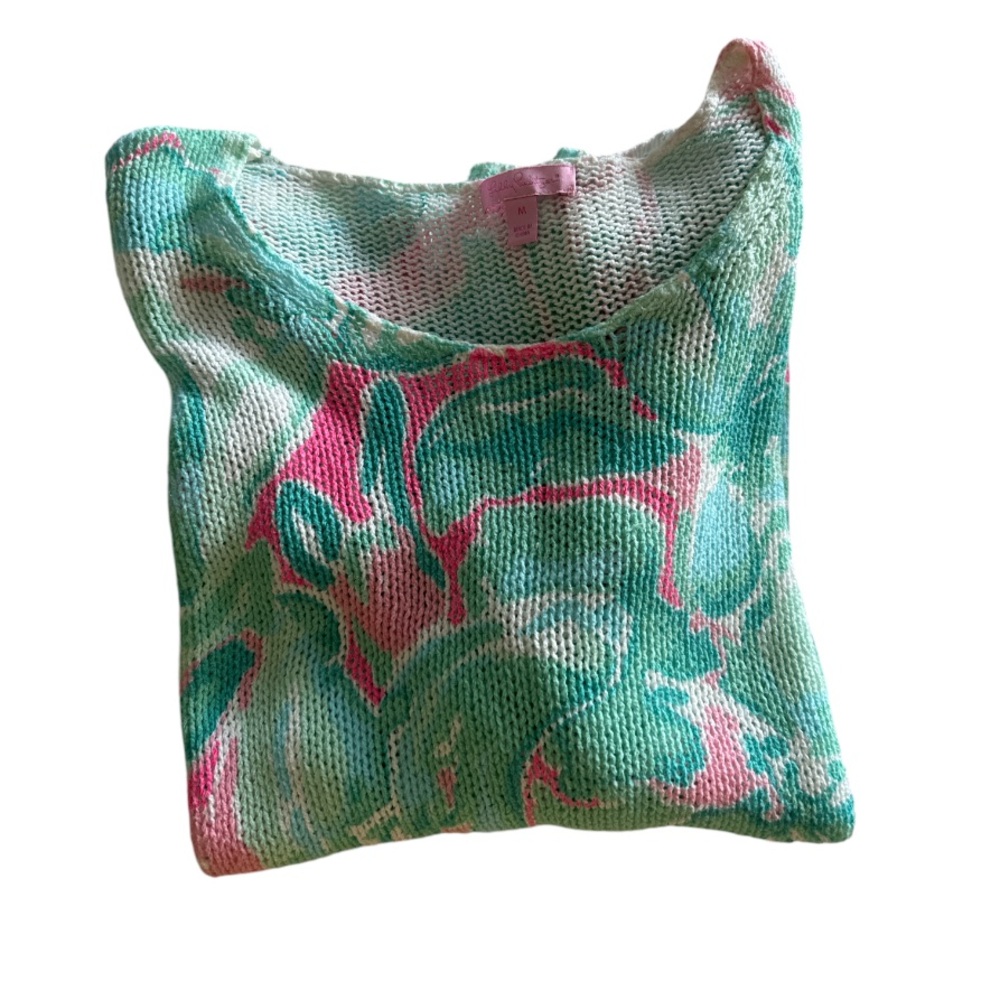 Lilly Pulitzer Medium Pink Tropical Sweater Top